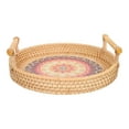 thumbnail image 1 of SEWACC 1Pcs Red Rattan Woven Fruit Basket with Decorative Function for Home, 1 of 8