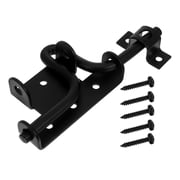 SEWACC Black Heavy Duty Outdoor Fence Gate Hardware Slide Bolt Latch Lock Set for Farm and Garden Gates