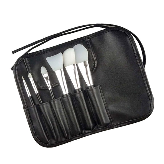 SEWACC 1Set Makeup Brush Kit Black Portable Makeup Brush Tool for Daily Use