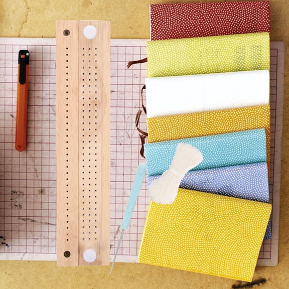 SEWACC Diy Book Binding Bookbinding Kit Wood 1 Set