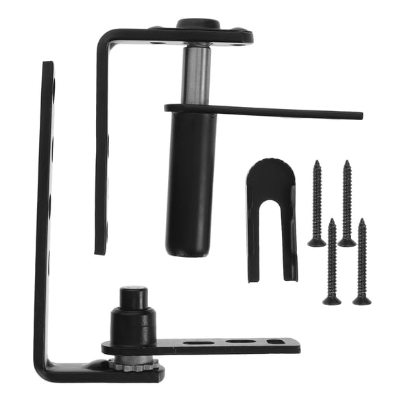 SEWACC 1Set Stainless Steel Black Self Closing Door Hinge with Heavy Duty Design for Bar Counter Doors