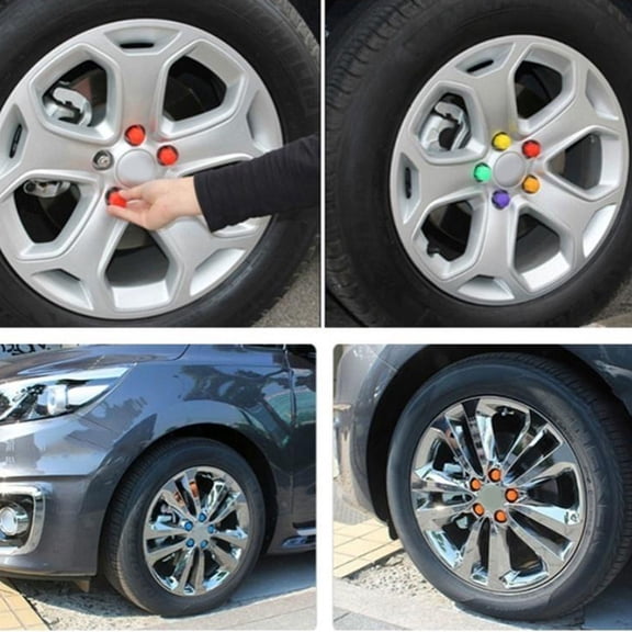 SEWACC 20-Pack Lug Nut Covers for Car Wheel Bolts 17mm Protective Caps