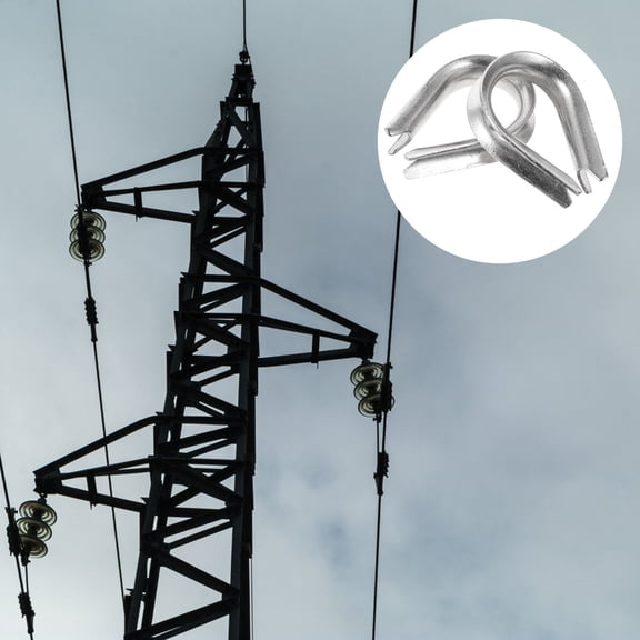 SEWACC 20Pcs Wire Thimble Rigging Stainless Steel Cable Grommet for Heavy Duty