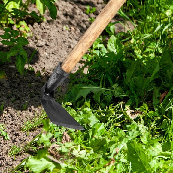 SEWACC 2Pcs Hand Digging Garden Tools Lightweight Black Weeding Hoe with Comfortable Grip