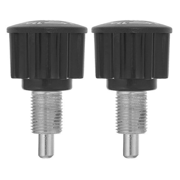 SEWACC 2-Pack Adjustable Pull Pin Knob for Exercise Bike Replacement, ABS Fitness Equipment Parts, Black