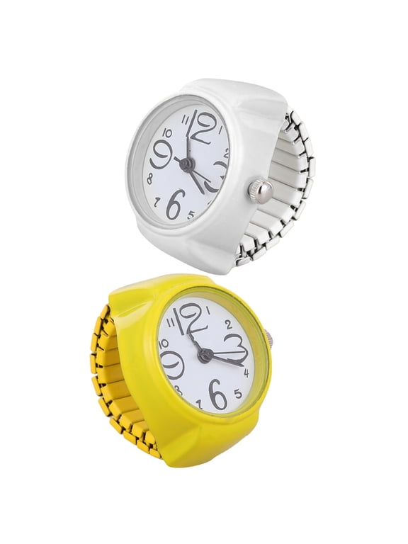 Stylish Finger Watch Ring for Adults Precise Timekeeping Assorted Colors