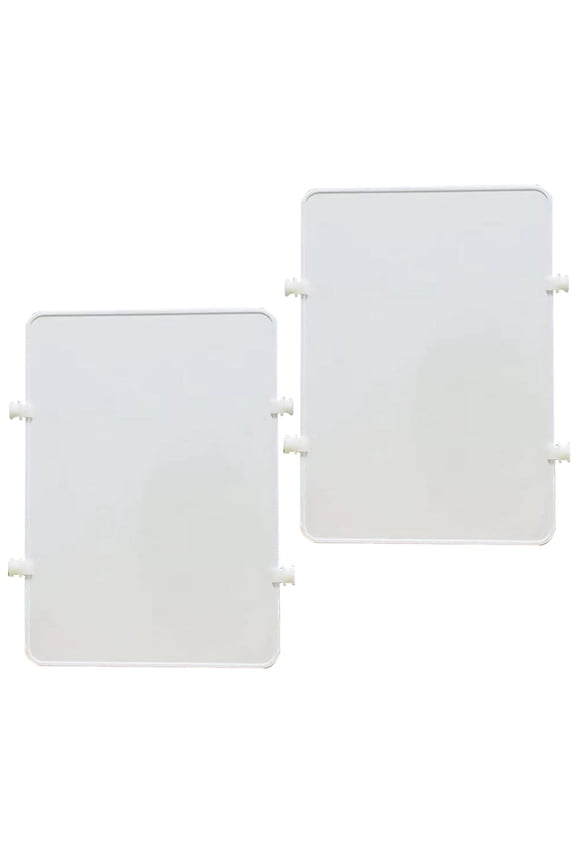 2Pcs Tote Bag Divider Rectangular Plastic for Organizing Beach Bag Space White