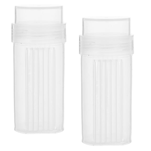 SEWACC 2Pcs Transparent Coplin Staining Jar with Lid for Secure Vertical Slide Staining in Labs