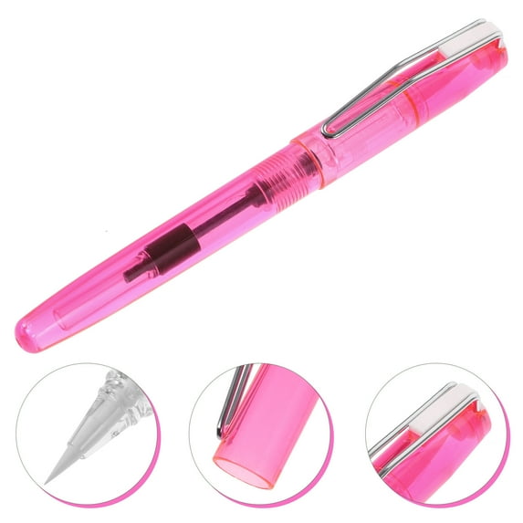 SEWACC 2Pcs Watercolor Brush Pens for Drawing and Calligraphy in Rosy and Transparent Red