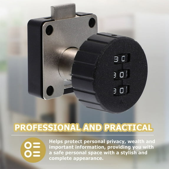 SEWACC 2Pcs Zinc Alloy Drawer Lock for Home Cabinet Secure Information 1.57X1.57X1.18in