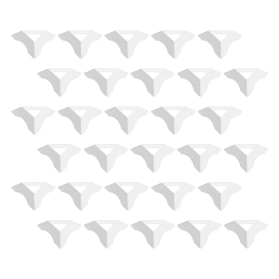 SEWACC 30-Pack White Plastic Cube Base Display Organizers for Home Decor and Storage Solutions