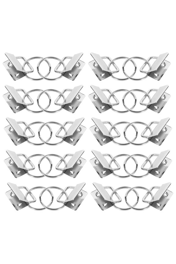 40Pcs Plated Silver Wristlet Key Fob Hardware Durable Metal Clips for Custom Keychain and Bag Making