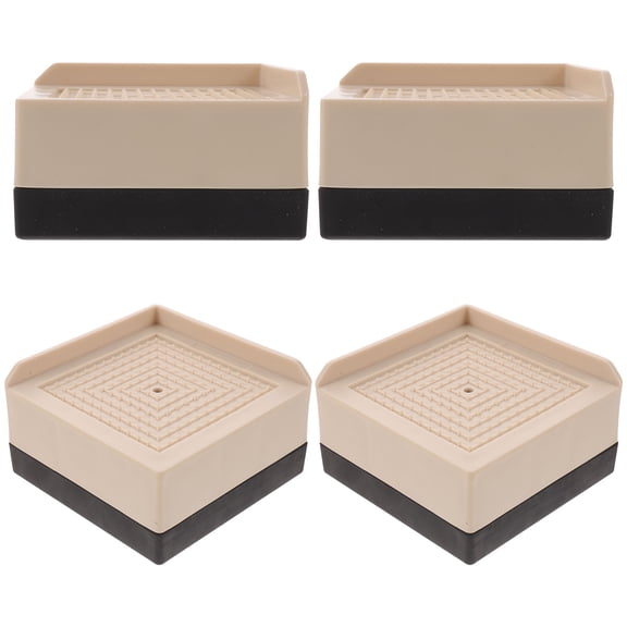 SEWACC Beige Plastic and Soft Rubber Furniture Riser for Home Use