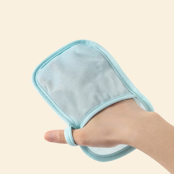 SEWACC 4Pcs Body Scrubbing Gloves Cotton Bath Mitt Comfortable Gentle Texture Use