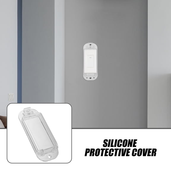 SEWACC Clear Pc Switch Cover Protector, Transparent Light Switch Safety Guard, 4Pcs
