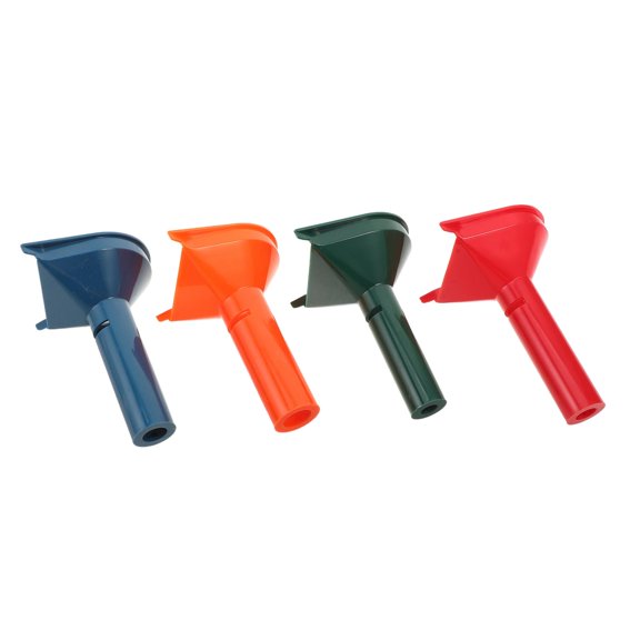 SEWACC 4Pcs Portable Coin Sorting Tubes Assorted Colors Plastic Funnels for Efficient Home Coin Organization