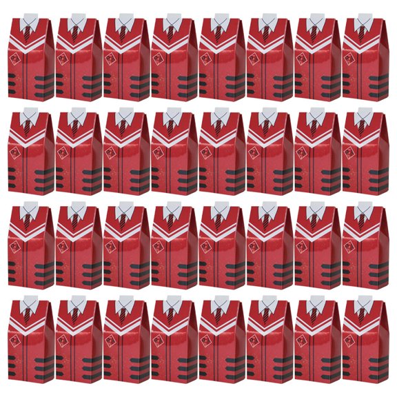 SEWACC Red Graduation Candy Favor Boxes - Paper Party Storage Boxes for and