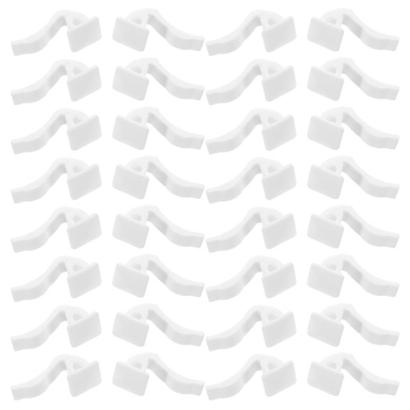 SEWACC 50-Pack White Plastic Radiator Hooks for Hanging Towels, Clothes, Bathroom, Heavy Duty Utility Hooks