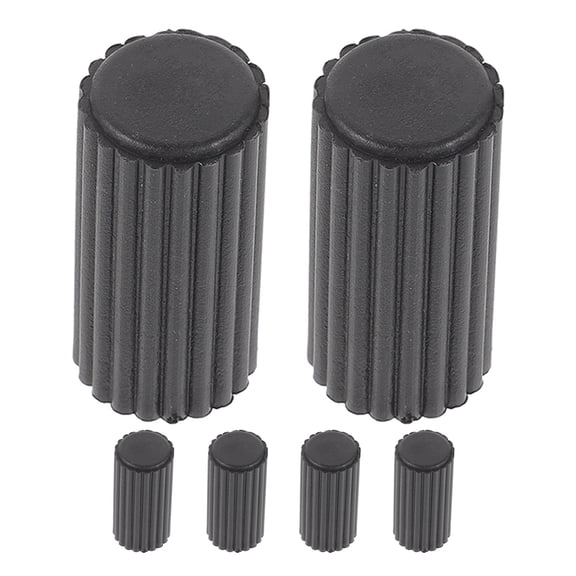 SEWACC 6-Pack Black Brake Cable End Caps Replacement Tips for Brake Maintenance