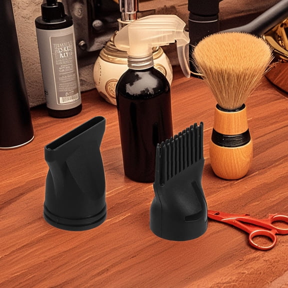 SEWACC 6Pcs Hair Dryer Nozzle Concentrator Attachment Black Plastic for Even Heat Distribution