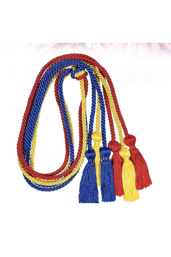 Tassels Graduation Rope Polyester 6Pcs Assorted Color