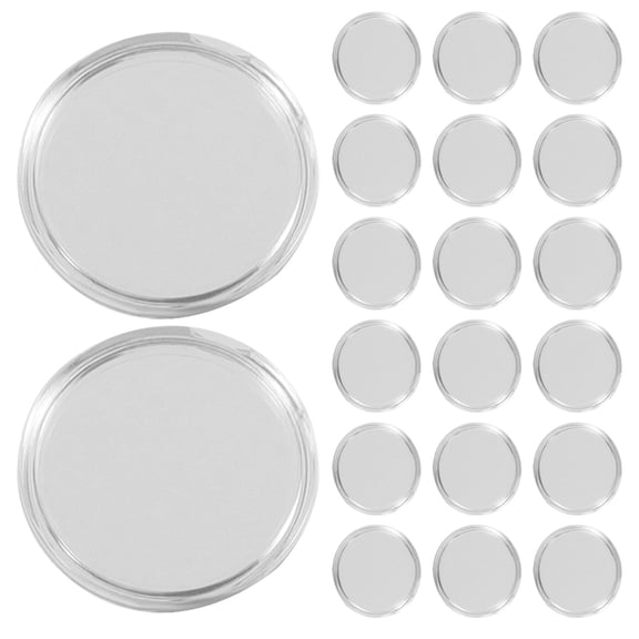 SEWACC 80pcs Plastic Coin Holder for Commemorative Coins, round Display Box