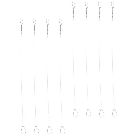 SEWACC 8Pcs Stainless Steel Cheese Slicer Wire Replacement for Smooth Home Kitchen Use