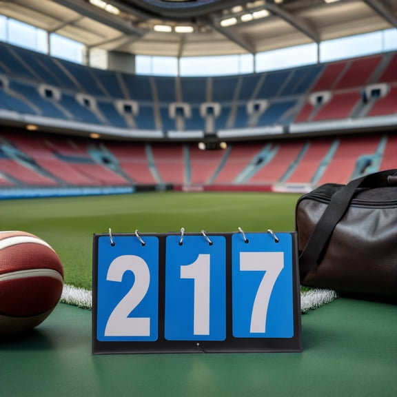 SEWACC Accurate Three Digit Portable Scoreboard Flipper in Blue for Basketball Football Volleyball