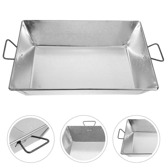 SEWACC Adjustable Iron Fireplace Ash Pan with Handles, Metal collectors and Stylish Fireplace Accessory