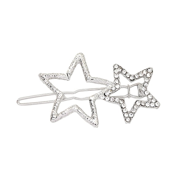 SEWACC Stylish Plated Silver Bang Clip Elegant Design for Everyday Wear