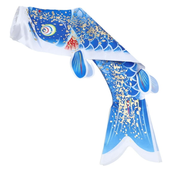 SEWACC Blue Carp Flag 3D Design Japan Fish Flags for Outdoor Use 1Pcs 26.4X8.3X3.1in