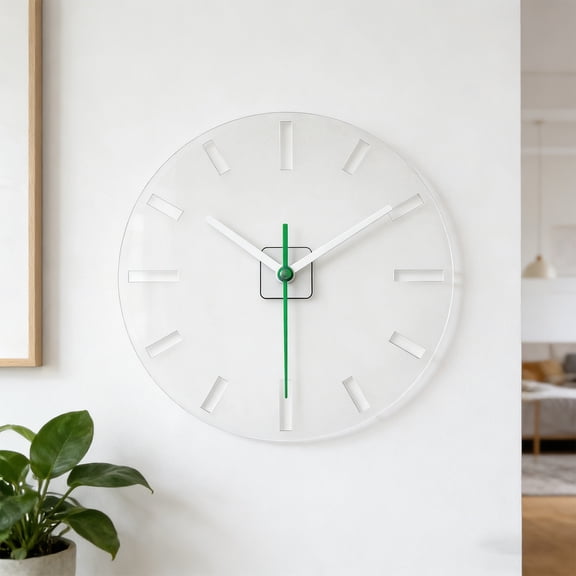 SEWACC Clear Acrylic Clock Template for Woodworking with Accurate Dial Markings and Router Compatibility