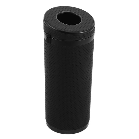 SEWACC Car Tissue Box Holder Black Round Cylinder with Easy Access Paper Towel Dispenser