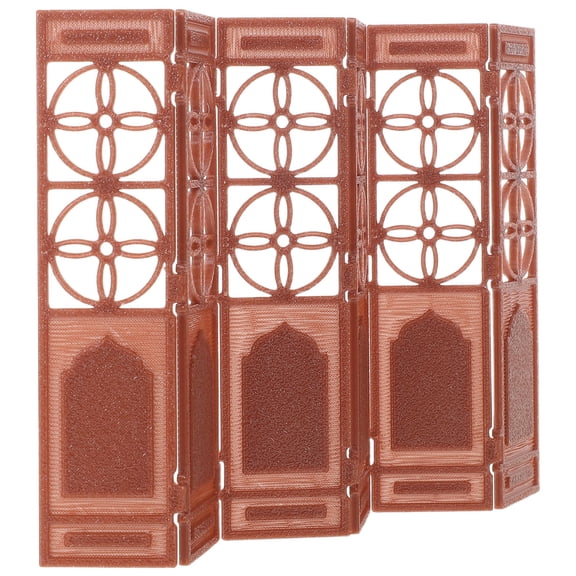 SEWACC Compact Chinese Room Divider Brown Plastic Versatile for Home