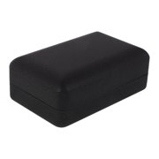 SEWACC Portable Black Jewelry Organizer Small Storage Box with Lid for Travel and Home