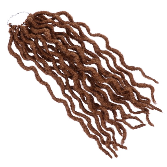 SEWACC Braiding Hair with Curly Ends Crochet Braids Hair Light Brown 1Pack for Women