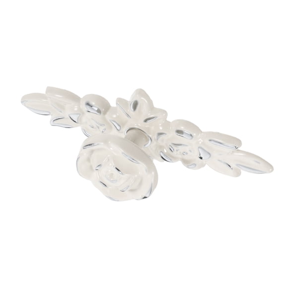 SEWACC Zinc Alloy Rose Flower Cabinet Handles, Assorted Colors, Easy Install, European Pulls for Furniture