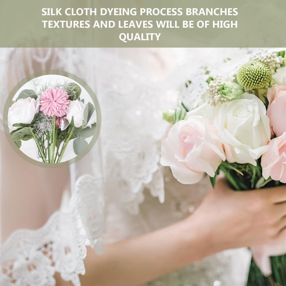 SEWACC Felt Wedding Flower Decor Set, Floral Craft Shapes for Wedding, Party, Home Decoration