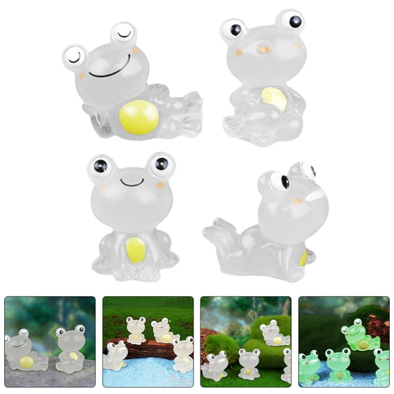 SEWACC Colorful Resin Frog Figurine, Lifelike Decorative Statue for Home, Office, Study Room, 3.5 Inch Piece