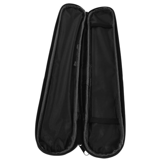SEWACC Black Lightweight Wear Resistant Flute Carry Case Bag with Quick Access Zipper