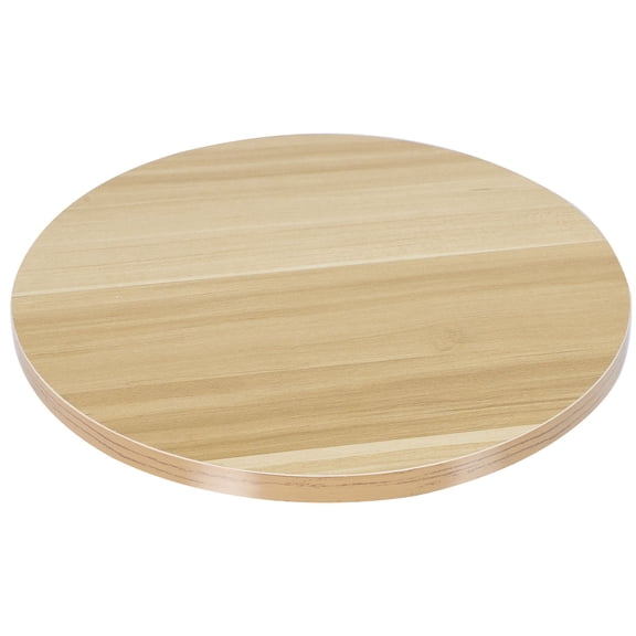SEWACC Round Rotating Swivel Plate 1Pack Khaki Natural Wood