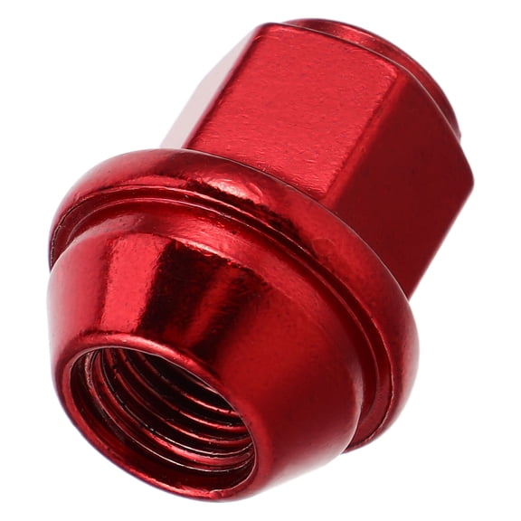 SEWACC Solid Red Lug Nuts Cap for Cars Heavy Duty Metal Wheel Bolt Covers Weather Resistant