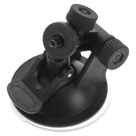 SEWACC Stable Black Suction Cup Camera Mount for Vehicle Use with Metal Plastic Construction