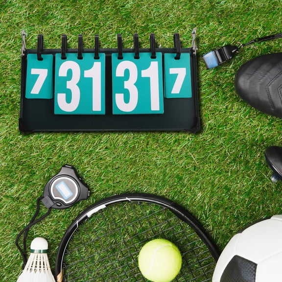 SEWACC Tabletop Portable Flip Scoreboard with Large Numbers for Accurate Scoring in Multi Sports