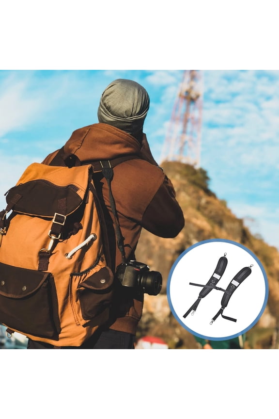 1 Pair Adjustable Neoprene Backpack Straps for Sports, Outdoor Activities, Comfortable and , Assorted Colors