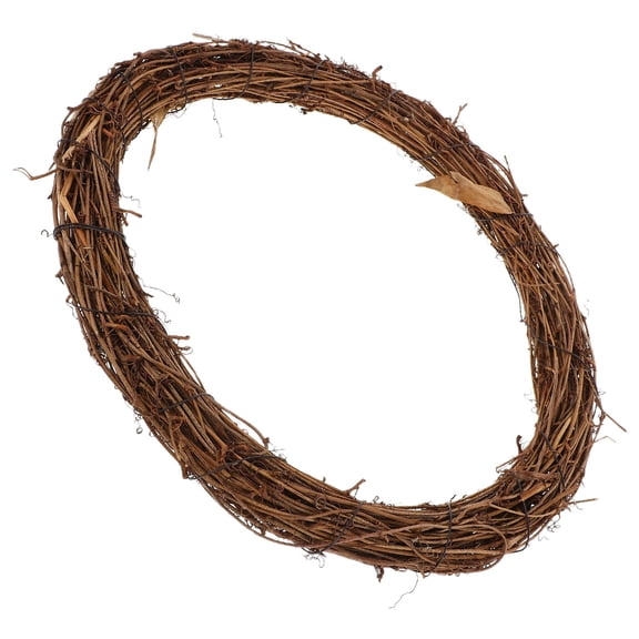 SEWCHICS 1 Piece Plain Grapevine Wreath Form, Natural Vine Circle for Floral Crafts, Wedding Door Wall Home Holiday Decor