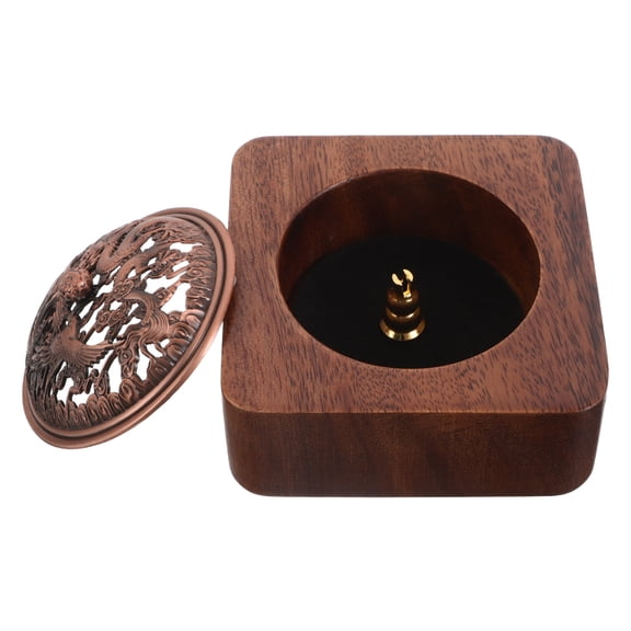 SEWCHICS Aromatherapy Incense Cone Holder Set for Meditation with Elegant Wooden Design, Perfect for Indoor Relaxation and Home Use
