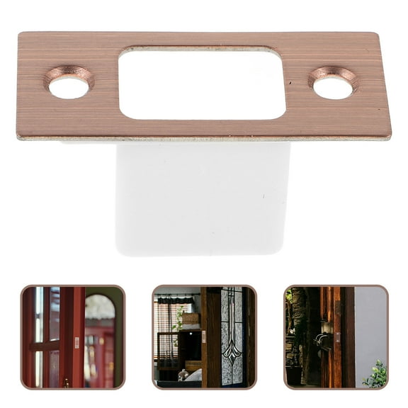 SEWCHICS 1 Set Deadbolt Lock Cover Plate Reinforcement In Antique Copper Finish
