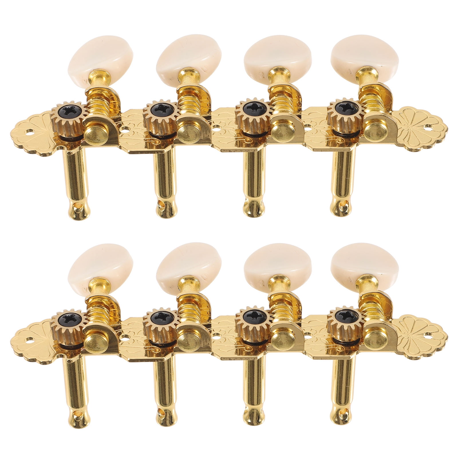 SEWCHICS 1 Set Golden Metal Guitar Tuning Machines for Acoustic Guitars Practical