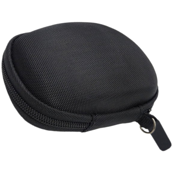 SEWCHICS Travel Mouse Case Black, Compact Protective Storage Pouch for Computer Accessories, 4.7x3.3in, Back to School Essential